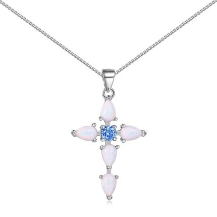 main picture cross necklace