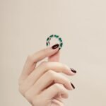 Aurojewels Green Zirconia Round Zirconia Micropavé Full Flower Ring