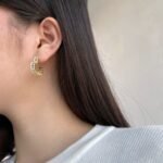 Aurojewels Silver Love Hollow Design Premium Earrings