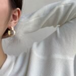 Aurojewels Silver Love Hollow Design Premium Earrings