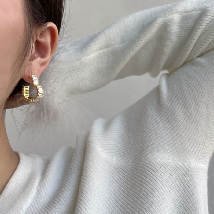 Aurojewels Silver Love Hollow Design Premium Earrings