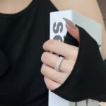 Aurojewels Zirconia Full Diamonds Hollow Design Fashion Ring