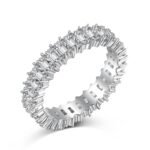 Aurojewels Zirconia Full Diamonds Hollow Design Fashion Ring