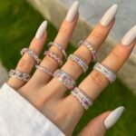 Aurojewels Colourful Zirconia Set Openwork Design Ring