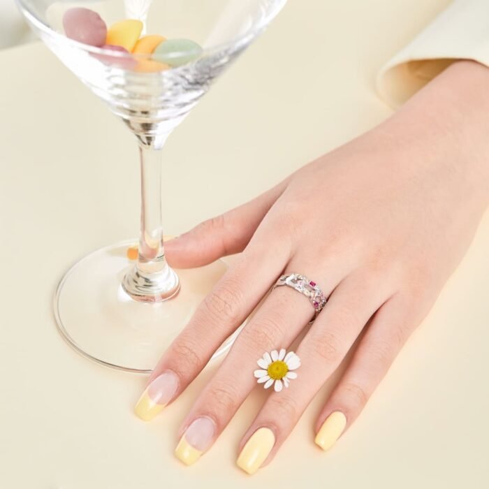 Aurojewels Colourful Zirconia Set Openwork Design Ring