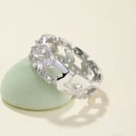Aurojewels Colourful Zirconia Set Openwork Design Ring