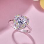 Aurojewels Zirconia Heart Shape Design Ring