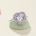 Aurojewels Zirconia Heart Shape Design Ring