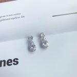 Aurojewels 925 Silver Simple Dove Egg Drop Shape Pear Earrings