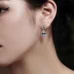 model trying on picture of earring