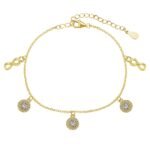 Aurojewels S925 Silver Infinity Symbol Fashion Anklet