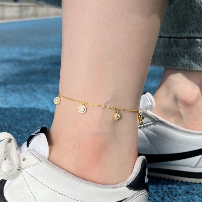 Aurojewels S925 Silver Infinity Symbol Fashion Anklet
