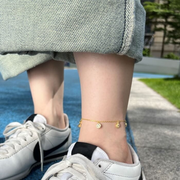 Aurojewels S925 Silver Infinity Symbol Fashion Anklet