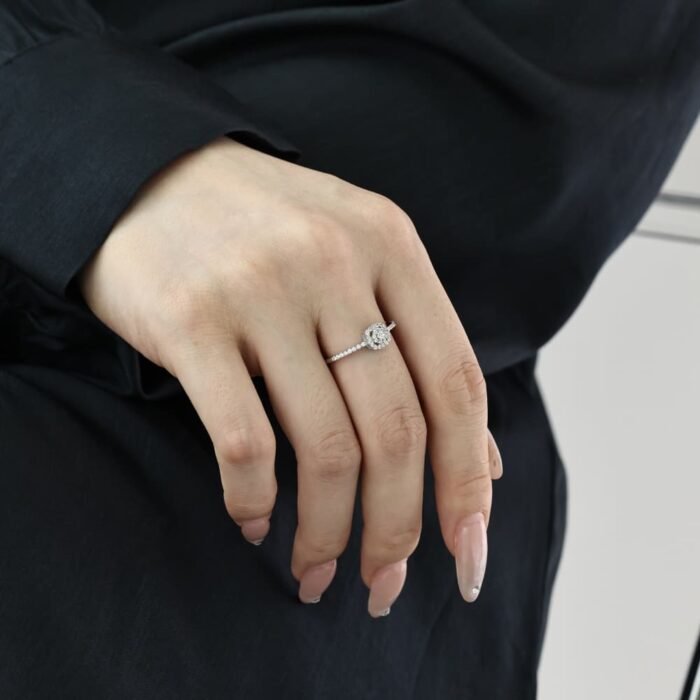Aurojewels Silver S925 Soothing Ring Earring Necklace Set