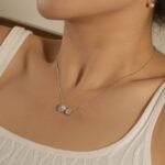 Aurojewels Silver S925 Spiritual Heart Bow Necklace, Earrings, Ring