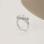 Aurojewels Silver S925 Spiritual Heart Bow Necklace, Earrings, Ring