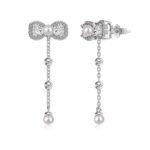 Aurojewels Silver S925 Spiritual Heart Bow Necklace, Earrings, Ring