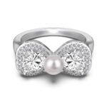 Aurojewels Silver S925 Spiritual Heart Bow Necklace, Earrings, Ring