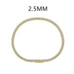 Aurojewels S925 Sterling Silver 5A Diamond Invisible Clasp Tennis Bracelet