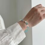 Aurojewels S925 Sterling Silver White Crystal Pearl Bracelet