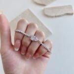 Aurojewels S925 Sterling Silver Pink Heart Zirconia "You&Me"Bracelet