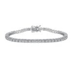 Main picture of Aurojewels S925 Sterling Silver Round Zirconia Diamond Set Fashion Bracelet
