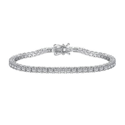 Main picture of Aurojewels S925 Sterling Silver Round Zirconia Diamond Set Fashion Bracelet